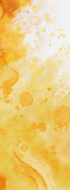 Soyut altın sarısı suluboya arka plan. Pankart unsuru tasarla. Vektör illüstrasyonu