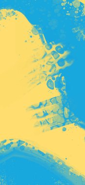 Soyut Mavi Sarı Boya Ukrayna tarzı arka plan. Ukrayna renk tasarım afişi ögesi. Vektör illüstrasyonu