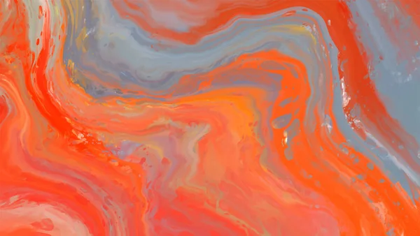Pomarańczowy Sztandar Ręcznie Rysowane Abstrakcyjne Pociągnięcie Pędzla Element Falowy — Wektor stockowy