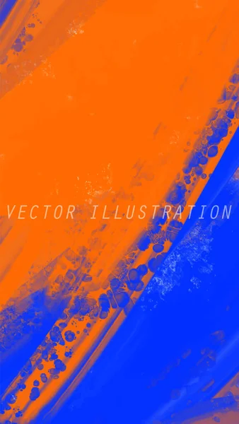 Abstrakt Blå Orange Rosa Färg Bakgrund Konstruktionsbanderoll Vektorillustration — Stock vektor
