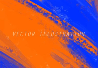 Soyut Mavi Turuncu Pembe Arkaplan. Pankart unsuru tasarla. Vektör illüstrasyonu