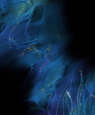 Renkli fırça elementleri olan zarif bir afiş tasarımı. Soyut dekorasyon. Vektör illüstrasyonu.