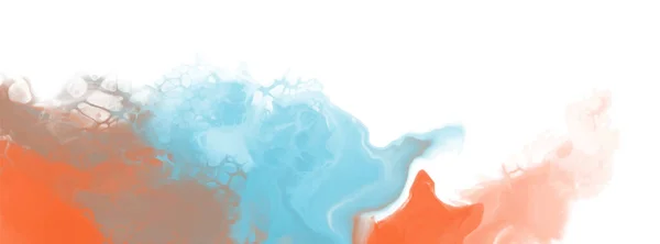 Astratto Blu Arancio Colore Sfondo Pittura Disegno Illustrazione Vettoriale — Vettoriale Stock