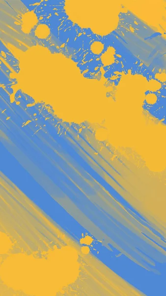アブストラクトブルーイエローペイントウクライナスタイル背景 ウクライナのカラーデザインバナー要素 ベクターイラスト — ストックベクタ