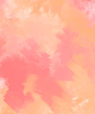 Soyut Pembe Mercan Turuncu Boya Arkaplanı. Pankart unsuru tasarla. Vektör illüstrasyonu