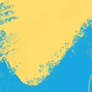 Soyut Mavi Sarı Boya Ukrayna tarzı arka plan. Ukrayna renk tasarım afişi ögesi. Vektör illüstrasyonu