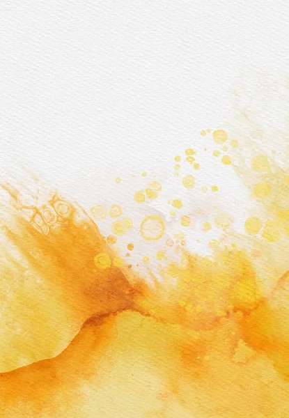 Absztrakt Arany Sárga Akvarell Festék Háttér Dizájn Banner Elem Vektorillusztráció — Stock Vector