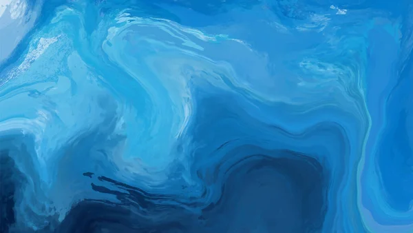 Elegancki Wzór Banera Niebieskimi Elementami Pędzla Abstrakcyjne Dekoracje Ilustracja Wektora — Wektor stockowy