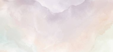 Toprak tonuyla suluboya lekeleriyle tasarlanmış soyut yatay arkaplan