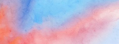 Soyut mavi suluboya boya arka plan. Pankart unsuru tasarla. Vektör illüstrasyonu