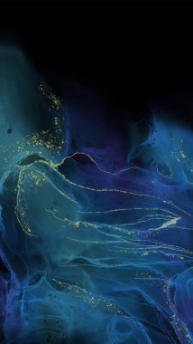 Renkli fırça elementleri olan zarif bir afiş tasarımı. Soyut dekorasyon. Vektör illüstrasyonu.