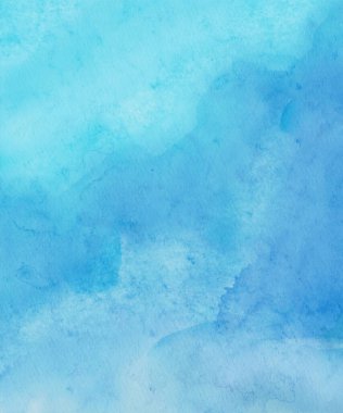 Soyut mavi suluboya arka plan. Pankart unsuru tasarla. Vektör illüstrasyonu