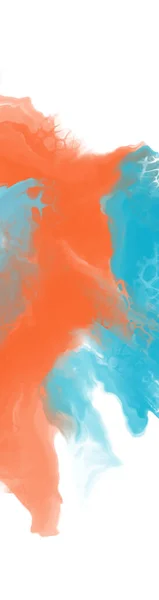 Abstrakte Blau Orange Farbe Hintergrund Malerei Design Vektorillustration — Stockvektor