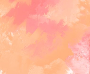 Soyut Pembe Mercan Turuncu Boya Arkaplanı. Pankart unsuru tasarla. Vektör illüstrasyonu