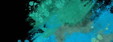 Siyahın modern mavi akış arkaplanı. Renk pankartı şeklinde sıvı. Tasarım projen için sanat tasarımı. Vektör illüstrasyonu.