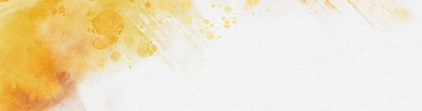 Abstract Gold Yellow Watercolor Paint Background Design Banner Element Vector — Stock Vector