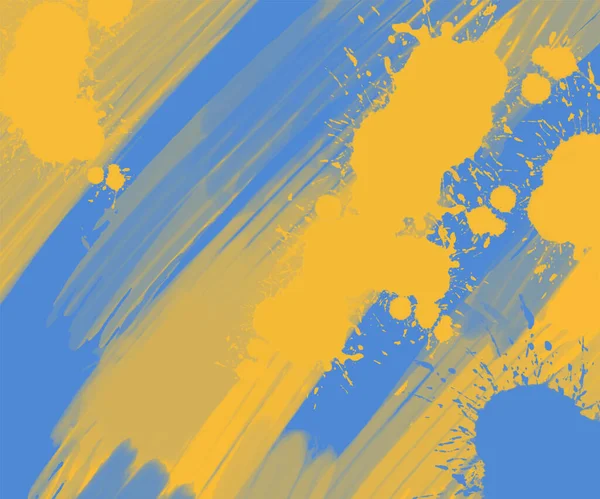 Abstraktní Modrá Žlutá Barva Ukrajina Styl Pozadí Ukrajinská Barva Design — Stockový vektor