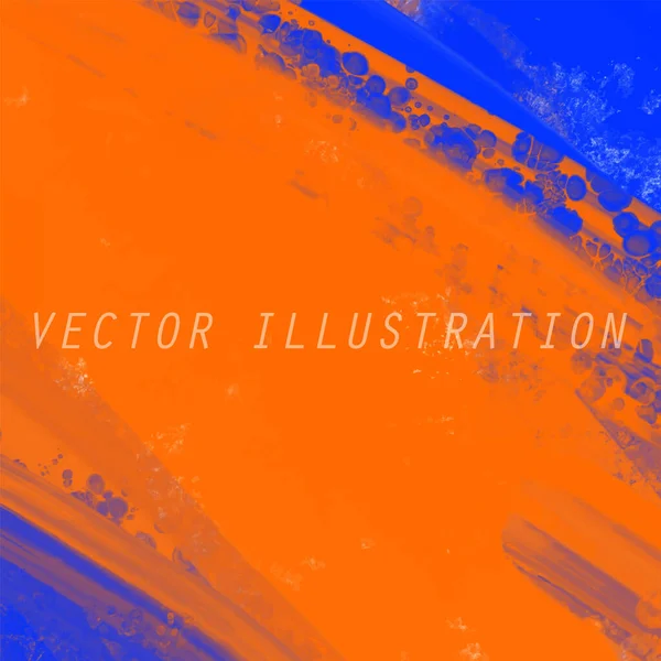抽象ブルーオレンジピンクペイント背景 バナー要素のデザイン ベクターイラスト — ストックベクタ
