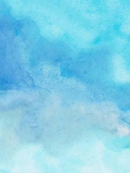 抽象青い水彩画背景 バナー要素のデザイン ベクターイラスト — ストックベクタ