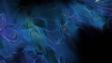 Renkli fırça elementleri olan zarif bir afiş tasarımı. Soyut dekorasyon. Vektör illüstrasyonu.