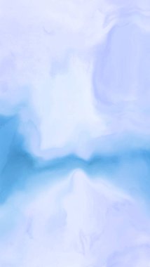 Mavi boya fırçası elementli zarif afiş tasarımı. Soyut dekorasyon. Vektör illüstrasyonu.