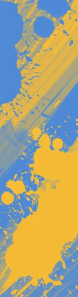 Soyut Mavi Sarı Boya Ukrayna Tarzı Arka Plan Ukrayna Renk — Stok Vektör