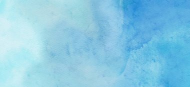 Soyut mavi suluboya arka plan. Pankart unsuru tasarla. Vektör illüstrasyonu