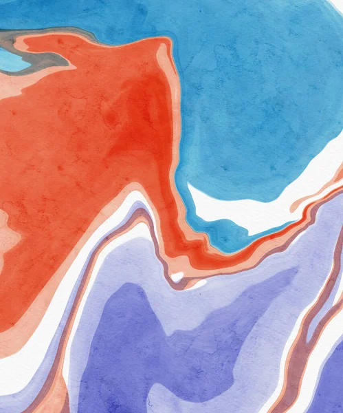 Абстрактный Дизайн Синего Красного Цвета Фона Живописи Векторная Иллюстрация — стоковый вектор