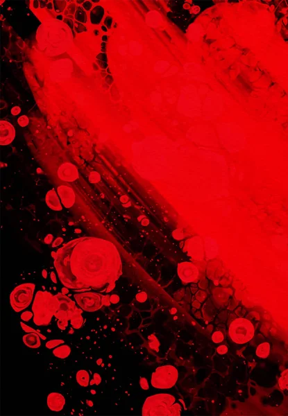 Siyah kırmızı fırça darbesi. JDesign elemanı. Grunge lekelerinin vektör çizimi. Vektör fırçaları resimleme.