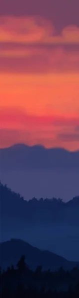 Landschap Achtergrond Abstract Kunstsjabloon Met Verfelementen Sunrise Sunset Achtergrond Abstract — Stockvector