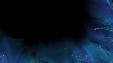 Renkli fırça elementleri olan zarif bir afiş tasarımı. Soyut dekorasyon. Vektör illüstrasyonu.