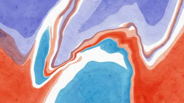Abstrait Bleu Rouge Couleur Fond Peinture Design Illustration Vectorielle — Image vectorielle