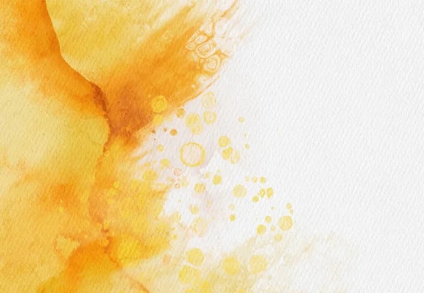 Peinture Abstraite Aquarelle Jaune Fond Élément Bannière Design Illustration Vectorielle — Image vectorielle