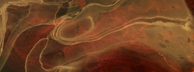 Renkli fırça elementleri olan zarif bir afiş tasarımı. Soyut dekorasyon. Vektör illüstrasyonu.