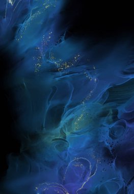 Renkli fırça elementleri olan zarif bir afiş tasarımı. Soyut dekorasyon. Vektör illüstrasyonu.