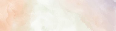Yumuşak tonlu suluboya lekeleriyle tasarlanmış soyut yatay arkaplan, Vektör illüstrasyonu