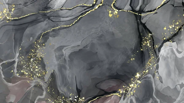 Vektör siyah pembe pankart. El çizimi soyut fırça darbesi. Dalga ögesi.