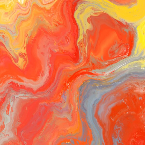 Векторное оранжевое знамя. Ручное рисование абстрактного мазка. Волновой элемент.