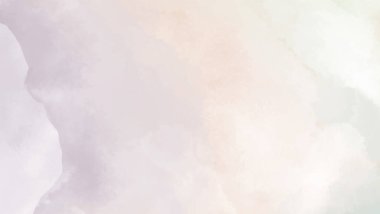 Yumuşak tonlu suluboya lekeleriyle tasarlanmış soyut yatay arkaplan, Vektör illüstrasyonu