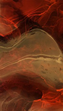 Renkli fırça elementleri olan zarif bir afiş tasarımı. Soyut dekorasyon. Vektör illüstrasyonu.