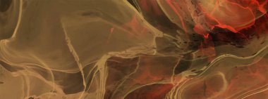 Renkli fırça elementleri olan zarif bir afiş tasarımı. Soyut dekorasyon. Vektör illüstrasyonu.