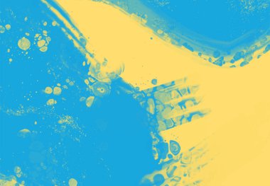 Soyut Mavi Sarı Boya Ukrayna tarzı arka plan. Ukrayna renk tasarım afişi ögesi. Vektör illüstrasyonu