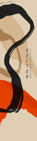 Absztrakt Trendi Univerzális Művészi Banner Sablon Borító Meghívó Banner Plakát — Stock Vector