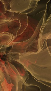 Renkli fırça elementleri olan zarif bir afiş tasarımı. Soyut dekorasyon. Vektör illüstrasyonu.