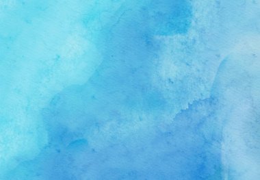 Soyut mavi suluboya arka plan. Pankart unsuru tasarla. Vektör illüstrasyonu