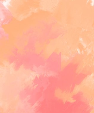 Soyut Pembe Mercan Turuncu Boya Arkaplanı. Pankart unsuru tasarla. Vektör illüstrasyonu