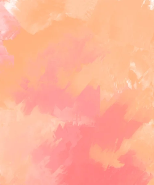 Abstracto Rosa Coral Naranja Pintura Fondo Elemento Banner Diseño Ilustración — Vector de stock