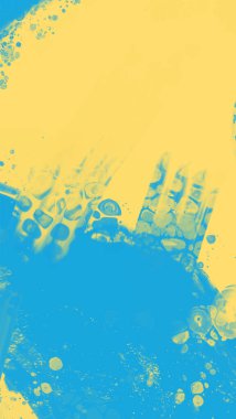 Soyut Mavi Sarı Boya Ukrayna tarzı arka plan. Ukrayna renk tasarım afişi ögesi. Vektör illüstrasyonu