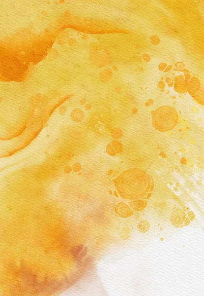 Soyut altın sarısı suluboya arka plan. Pankart unsuru tasarla. Vektör illüstrasyonu