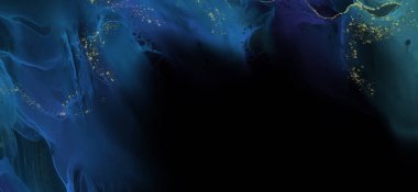 Renkli fırça elementleri olan zarif bir afiş tasarımı. Soyut dekorasyon. Vektör illüstrasyonu.